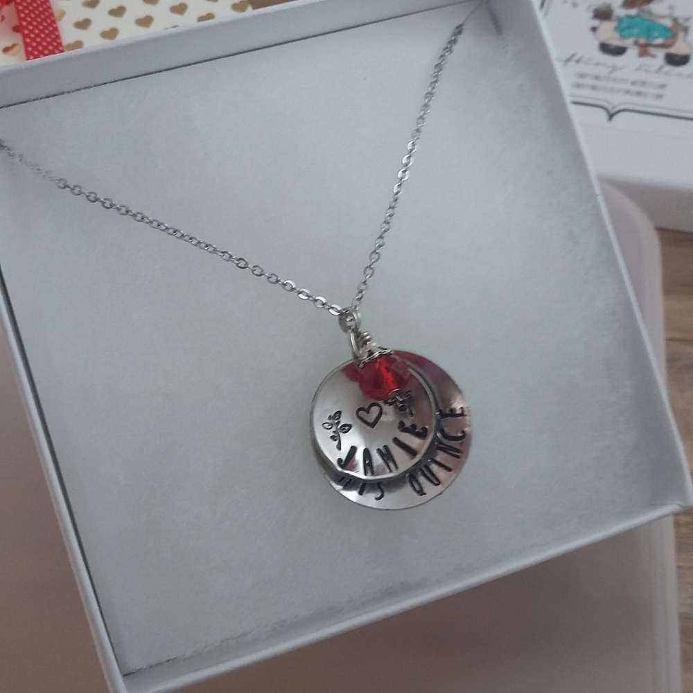 Quinceanera Personalized Hand Stamped Necklace